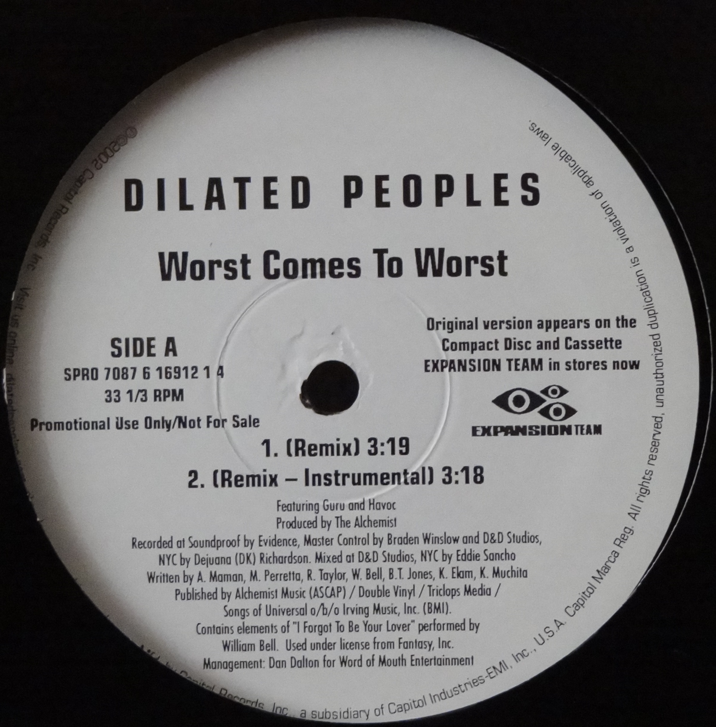 Dilated Peoples-Worst Comes To Worst (Remix)/Expansion Team Theme